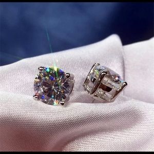 925 Silver Diamond Stud Earrings